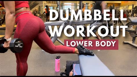 Round Booty Toned Legs Dumbbell Workout YouTube