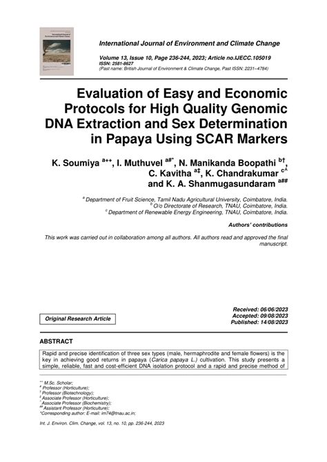 Pdf Evaluation Of Easy And Economic Protocols For High Quality