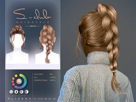 The Sims Resource Single Braid Hairstyles Lisa By S Club Sims