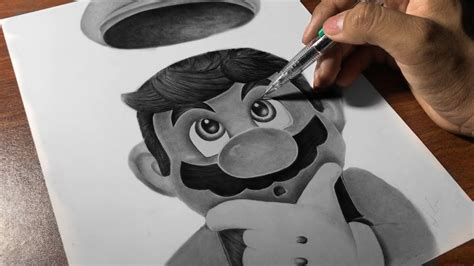 Dibujando A Mario Bros A Lapiz Dibujo De Mario Bros Youtube