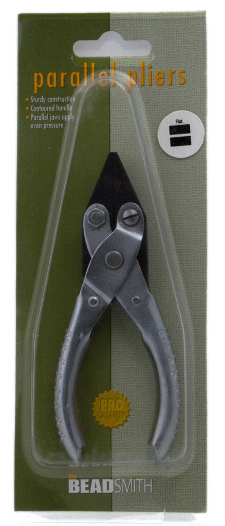 Flat Nose Parallel Pliers with Spring | Aura Crystals, LLC