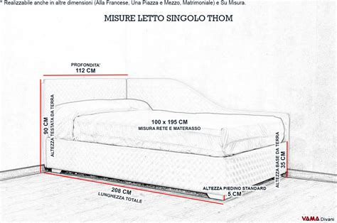 Misure Standard Letto Singolo Misure Piumino Letto Singolo Letto