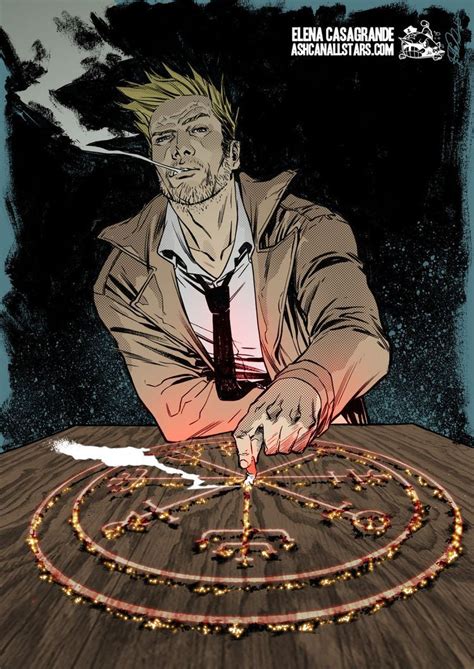 John Constantine By Elena Casagrande Comic Books Art Vertigo Comics