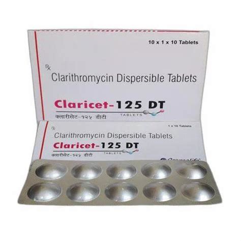 Clarithromycin Mg Dispersible Tablet Packaging Type Strips