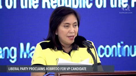 Leni Robredos Acceptance Speech Youtube