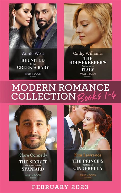 Modern Romance February 2023 Books 1-4: The Housekeeper's Invitation to