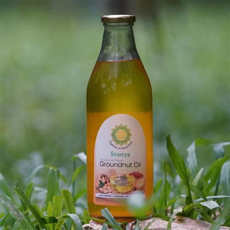 Organic Wooden Cold Pressed Groundnut Oil Svastya Organic Farms