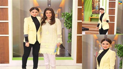 Yumna Zaidi Sanam Jungs Morning Show Dar Si Jati Hai Sila Cast