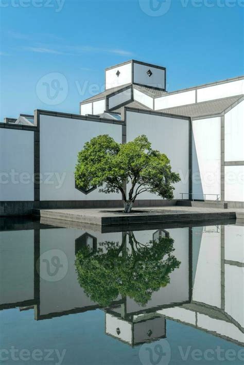 View of architecture in Suzhou Museum. 27863130 Stock Photo at Vecteezy