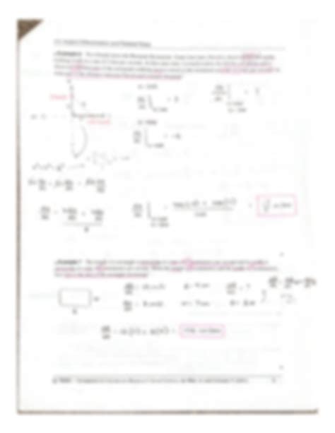 SOLUTION 2 6 Implicit Differentiation And Related Rates Notes And