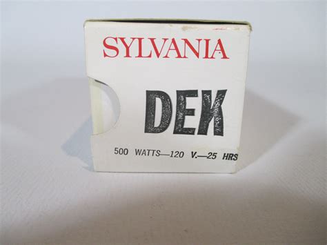 SYLVANIA DEK Projector Lamp Bulb Blue Tip 500 W 120V 25 HRS Movie Slide