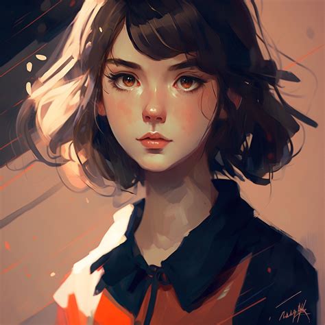 Anime Girl Short Hair By Lyhattori On Deviantart