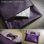 Pochette à noeud en simili cuir lecien Lalouandco