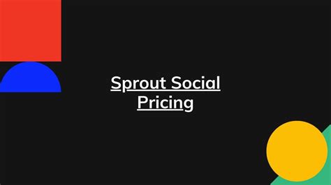 Sprout Social Pricing