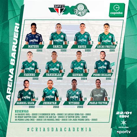 Se Palmeiras On Twitter Choque Rei Na Semifinal Estamos Escalados