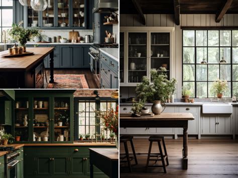 40 Aesthetic Moody Farmhouse Kitchen Ideas