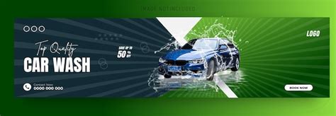 Premium Vector Car Wash Linkedin Banner Post Spotlighting Dynamic