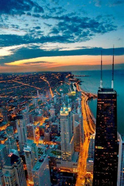 Goodnight Chicago City Aesthetic Travel Aesthetic City Landscape