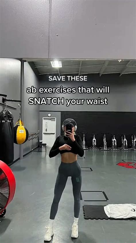 Waist Snatching Ab Exercises 🏋️‍♀️ Video Workout Plan Gym Abs And