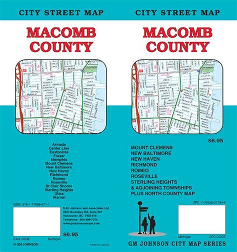 Macomb County, Michigan Street Map - GM Johnson Maps