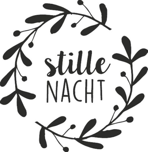 Holzstempel Rund Stille Nacht Bastel Welt Schobes