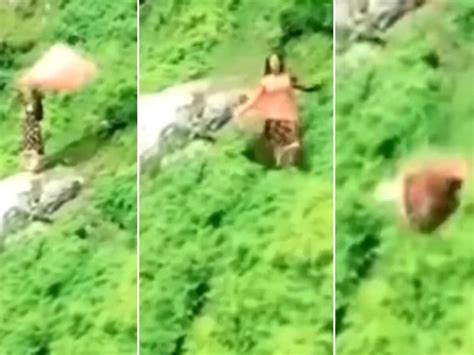 Girl Was Dancing On Hills Fell During Reel Making Himachal Chamba Viral