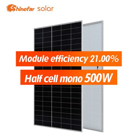 Shinefar Top Selling Double Glass Pv Module W Monocrystalline Solar