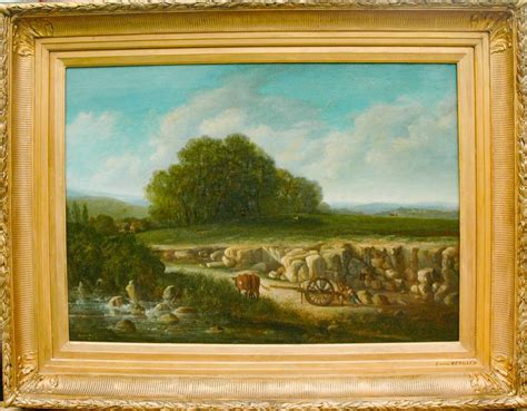 Proantic Tableau Xix Paysage Huile Sur Toile De Lucien Mengaud