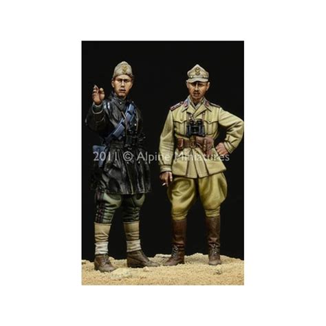 Ww Italian Afv Crew Set Figurines Alpine Miniature Me