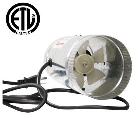 Ipower 4 Inch 100 Cfm Booster Fan Inline Duct Vent Extractor For Hvac