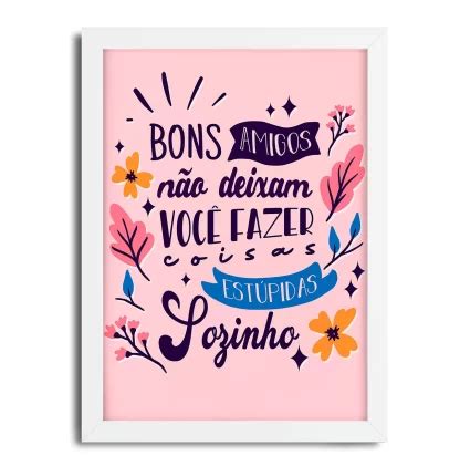 Quadro Decorativo Frase Positiva Motivação SKU 77fr Loja da Arte