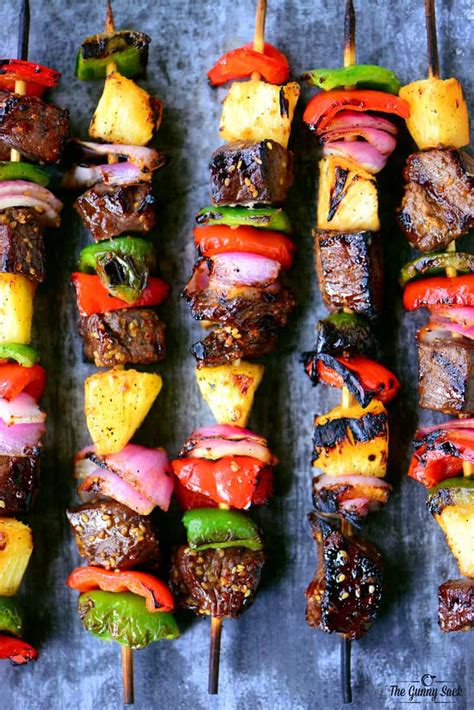 Hawaiian Steak Kabobs The Gunny Sack