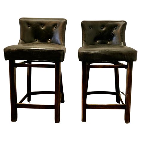 Ultra High Back Bar stools at 1stDibs