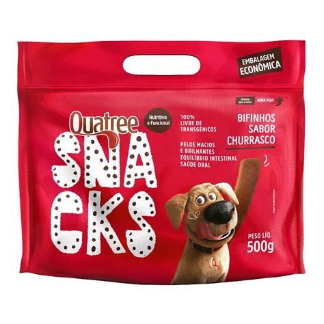 Quatree Snack Bifinho Sabor Churrasco Gr Pet Life Bh