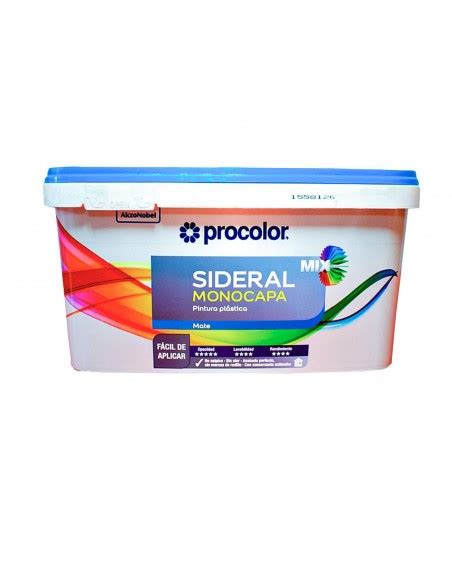 Pintura Plástica SIDERAL MIX MONOCAPA PROCOLOR Mate