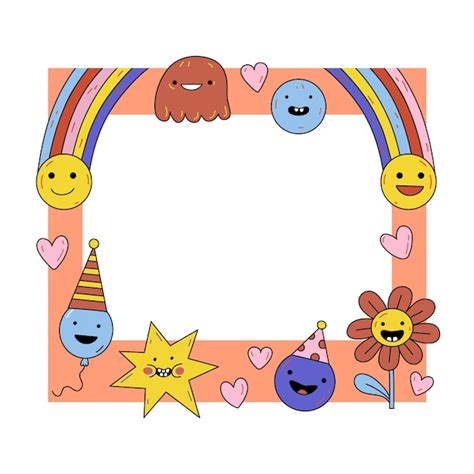 face frame vectors illustrations