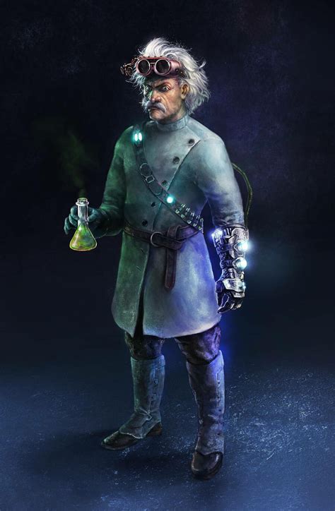 Artstation Mad Scientist Steampunk Dude