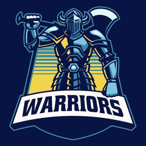 Premium Vector | Big Warrior Knight Sport Mascot logo style