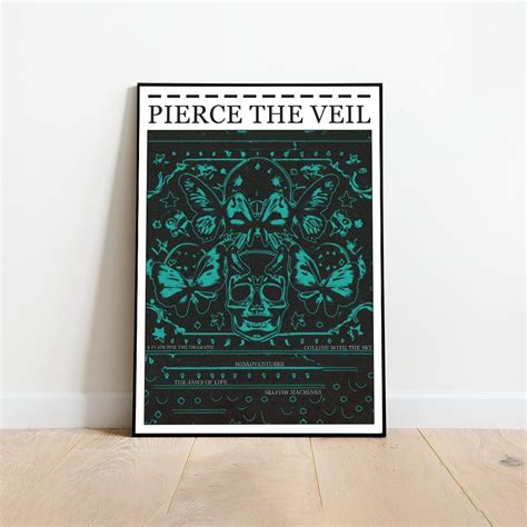 Pierce The Veil Poster Pierce The Veil Rock Poster PTV Metal Poster