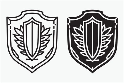 Shield Clip Art Black And White