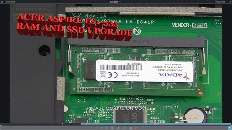 Acer Aspire Es Sdd And Ram Upgrade Replace Diy Youtube