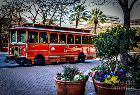 San Antonio Trolley Photograph By Charlene Gauld Fine Art America