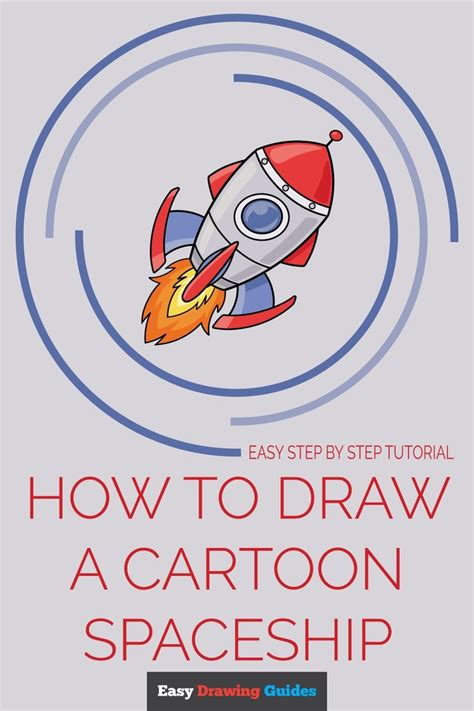 How To Draw A Cartoon Spaceship Really Easy Drawing Tutorial