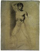 Pierre Paul Prud Hon Study Of A Male Nude