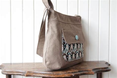 The Thistle Pocket Tote Cross Body Bag Pdf Sewing Pattern Etsy Pdf