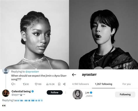 Ayra Starr Reacts To Rumored Collaboration With Jimin Of BTS Notjustok