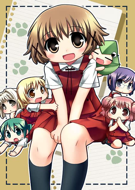 Yuno Miyako Hiro Sae Nori And 2 More Hidamari Sketch Drawn By