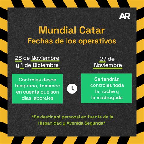 Preste atención a los operativos viales para este fin de año y el Mundial