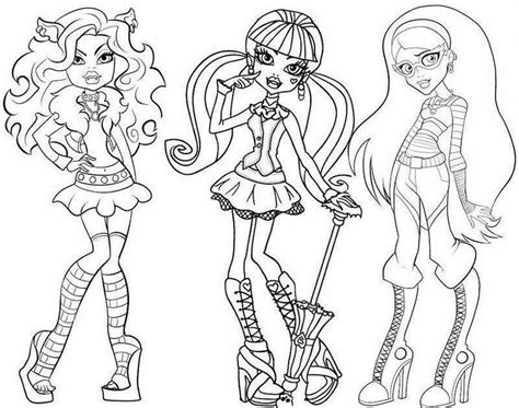 Monster High Clawdeen Wolf Coloring Pages Coloring Home