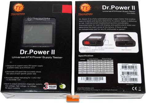 Thermaltake Dr Power Ii Atx Power Supply Tester Review Legit Reviewsthermaltake Dr Power Ii